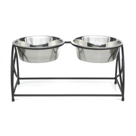 PETMASTERS Raised Double Butterfly Diner- 2 Qt. PE2633241